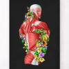 Anatomie der Muskeln - Floral- Schwarz | Codex Anatomicus Sale