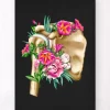 Anatomie der Schulter - Floral - Schwarz | Codex Anatomicus Online