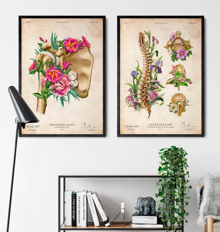 Anatomie der Schulter - Floral - Vintage | Codex Anatomicus Clearance