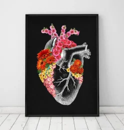 Anatomisches Herz mit Blumen II | Codex Anatomicus Discount