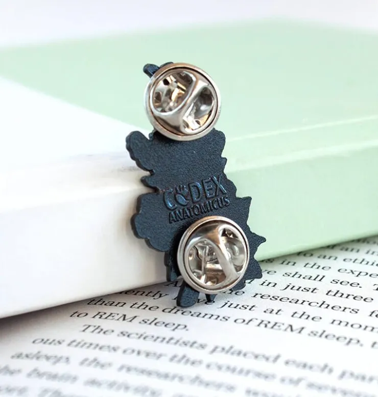 Aorta mit Blumen - Emaille Pin | Codex Anatomicus Online