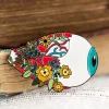 Auge mit Blumen - Emaille Pin | Codex Anatomicus Hot