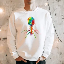 Bacteriophage Unisex Sweatshirt - Aquarell | Codex Anatomicus Clearance
