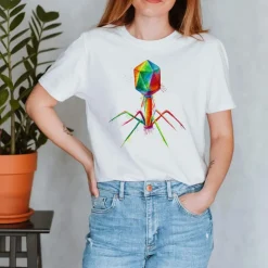 Bacteriophage Unisex T-Shirt - Aquarell | Codex Anatomicus Hot