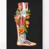 Bein Anatomie - Floral - Schwarz | Codex Anatomicus Hot