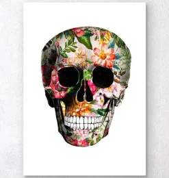 Blumenschädel - Weiß | Codex Anatomicus New