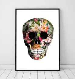 Blumenschädel - Weiß | Codex Anatomicus New