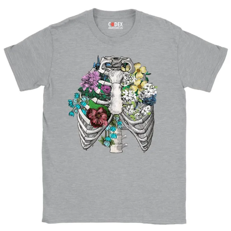 Brustkorb II Unisex T-Shirt - Floral | Codex Anatomicus Hot