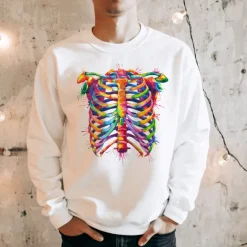 Brustkorb Unisex Sweatshirt - Aquarell | Codex Anatomicus Outlet
