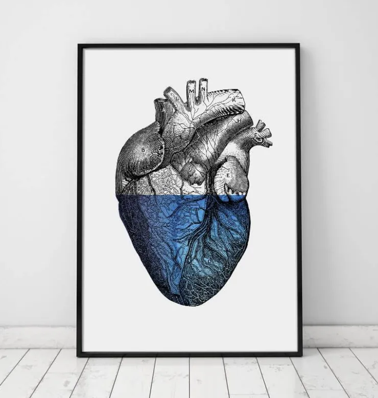 Buntes Herz - Blau | Codex Anatomicus Clearance