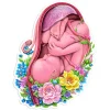 Fötus Aufkleber - Floral | Codex Anatomicus Discount