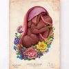 Fötus im Mutterleib - Floral - Weiß | Codex Anatomicus Outlet