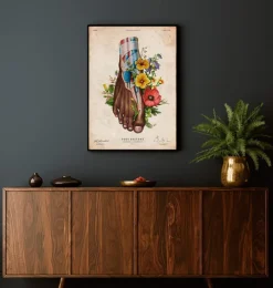 Fuß Anatomie II - Floral - Vintage | Codex Anatomicus New