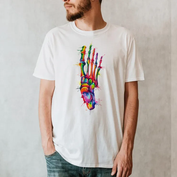 Fuß Unisex T-Shirt - Aquarell | Codex Anatomicus Sale