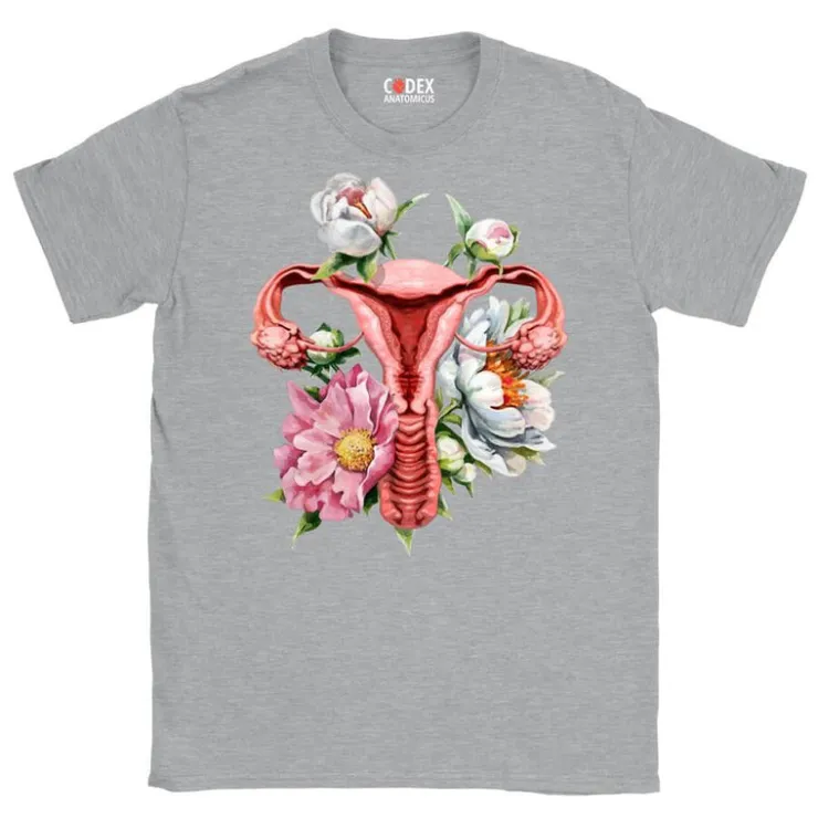 Gebärmutter Unisex T-Shirt - Floral | Codex Anatomicus Fashion