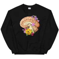 Gehirn II Unisex Sweatshirt - Floral | Codex Anatomicus Clearance