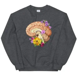 Gehirn II Unisex Sweatshirt - Floral | Codex Anatomicus Clearance