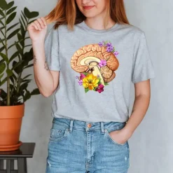 Gehirn II Unisex T-Shirt - Floral | Codex Anatomicus Best