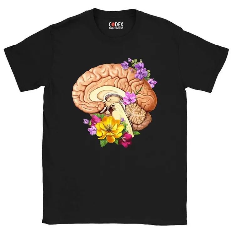 Gehirn II Unisex T-Shirt - Floral | Codex Anatomicus Best
