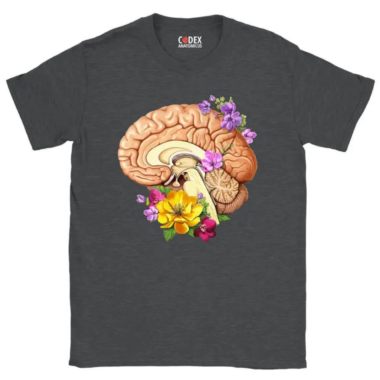 Gehirn II Unisex T-Shirt - Floral | Codex Anatomicus Best