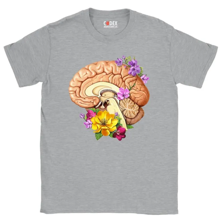 Gehirn II Unisex T-Shirt - Floral | Codex Anatomicus Best