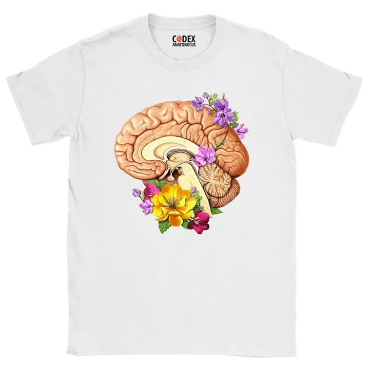 Gehirn II Unisex T-Shirt - Floral | Codex Anatomicus Best