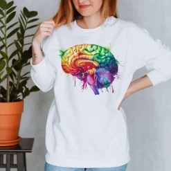 Gehirn Unisex Sweatshirt - Aquarell | Codex Anatomicus New