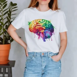 Gehirn Unisex T-Shirt - Aquarell | Codex Anatomicus Hot