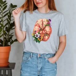 Gehirn Unisex T-Shirt - Floral | Codex Anatomicus Sale