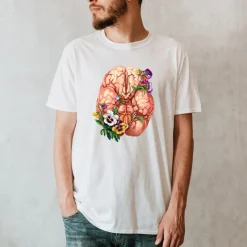 Gehirn Unisex T-Shirt - Floral | Codex Anatomicus Sale