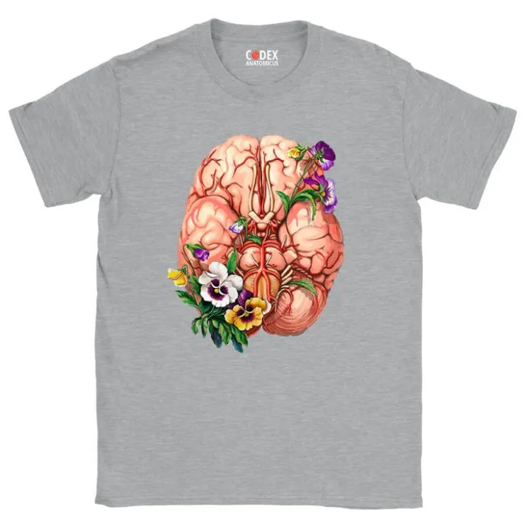 Gehirn Unisex T-Shirt - Floral | Codex Anatomicus Sale