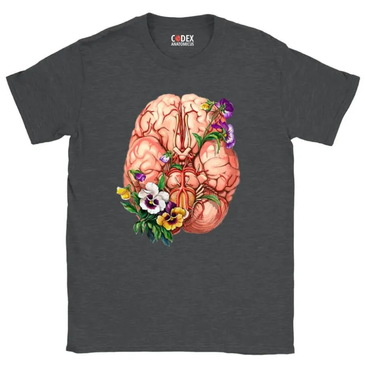 Gehirn Unisex T-Shirt - Floral | Codex Anatomicus Sale