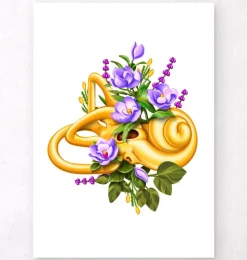 Gleichgewichtsorgan - Floral - Weiß | Codex Anatomicus Discount