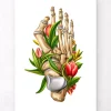 Hallux valgus - Floral - Weiß | Codex Anatomicus Outlet