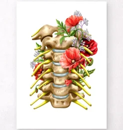 Halsnerven - Floral - Weiß | Codex Anatomicus Sale
