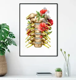 Halsnerven - Floral - Weiß | Codex Anatomicus Sale