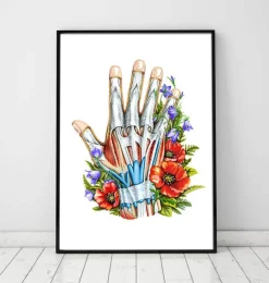 Hand Anatomie Kunst - Schwarz | Codex Anatomicus Hot