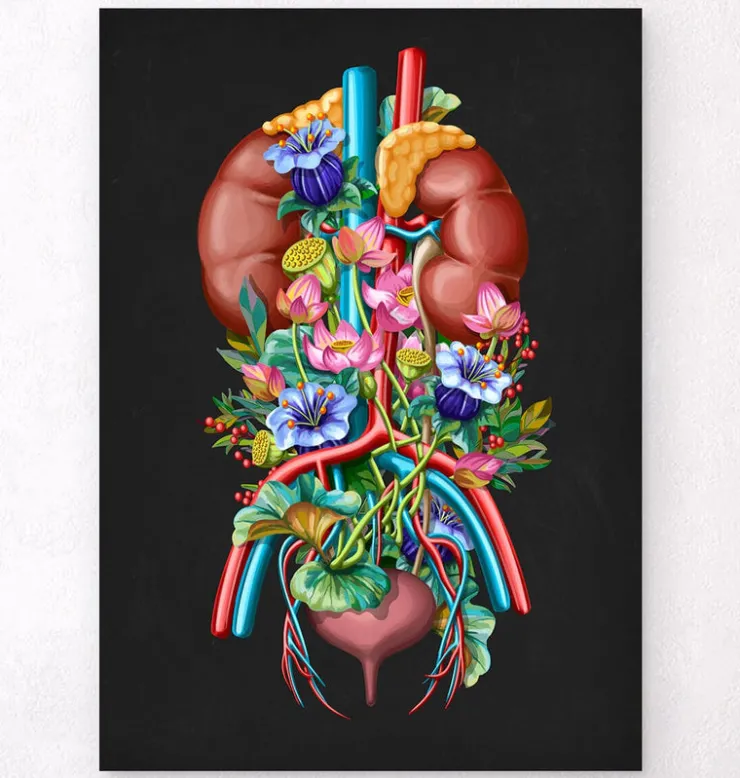 Harnsystem - Floral - Schwarz | Codex Anatomicus Discount