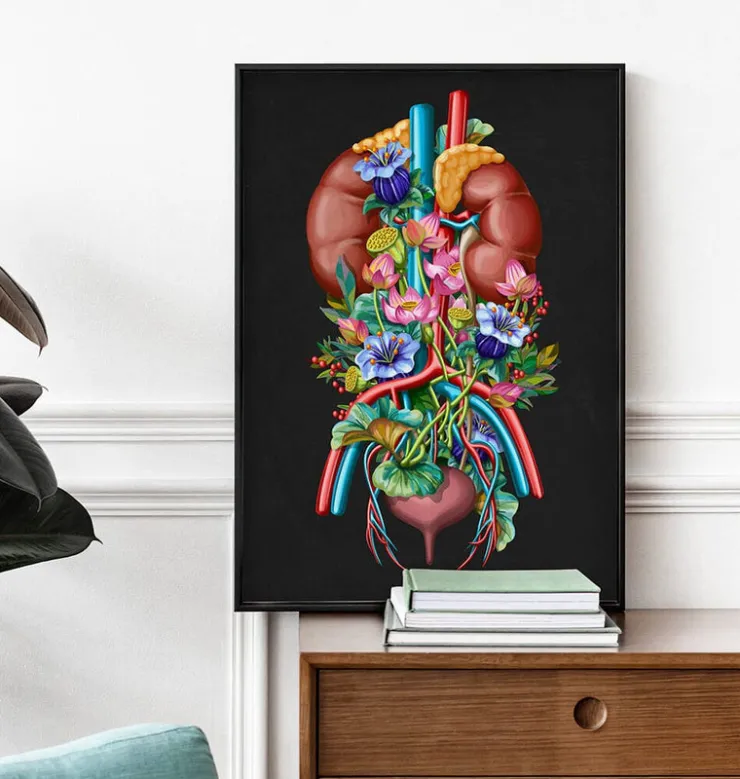 Harnsystem - Floral - Schwarz | Codex Anatomicus Discount