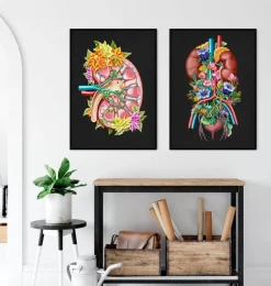Harnsystem - Floral - Schwarz | Codex Anatomicus Discount
