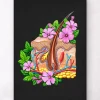 Hautanatomie - Floral - Schwarz | Codex Anatomicus New