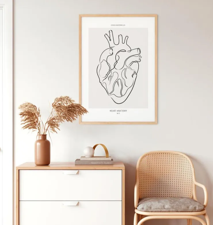 Herz Anatomie - Line-Art | Codex Anatomicus Hot