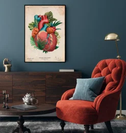Herz Anatomie V - Floral - Vintage | Codex Anatomicus Sale