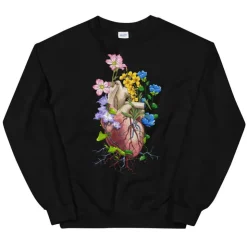 Herz I Unisex Sweatshirt - Floral | Codex Anatomicus New