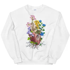 Herz I Unisex Sweatshirt - Floral | Codex Anatomicus New