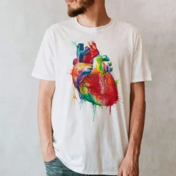 Herz II Unisex T-Shirt - Aquarell | Codex Anatomicus Online