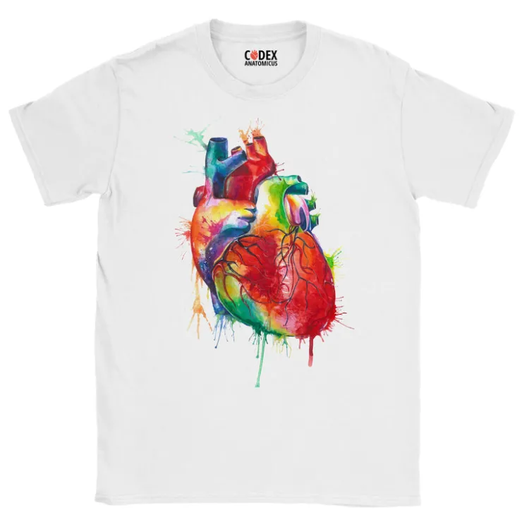 Herz II Unisex T-Shirt - Aquarell | Codex Anatomicus Online