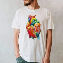 Herz III Unisex T-Shirt - Aquarell | Codex Anatomicus Sale