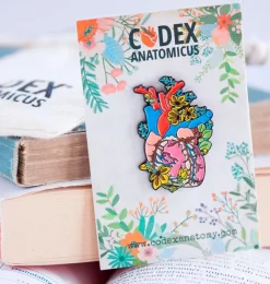 Herz mit Blumen II - Emaille Pin | Codex Anatomicus Hot