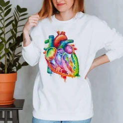 Herz Unisex Sweatshirt - Aquarell | Codex Anatomicus Clearance